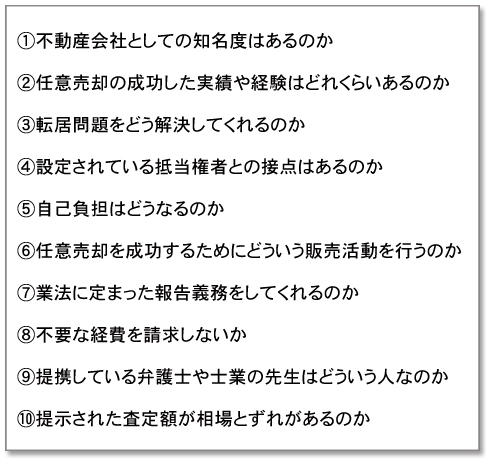 任売業者に確認する事